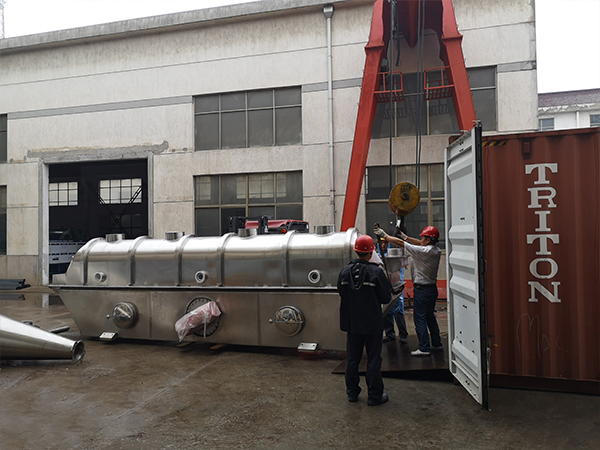 The Vibrating fluid bed dryer that exported to Turkey has been delivered